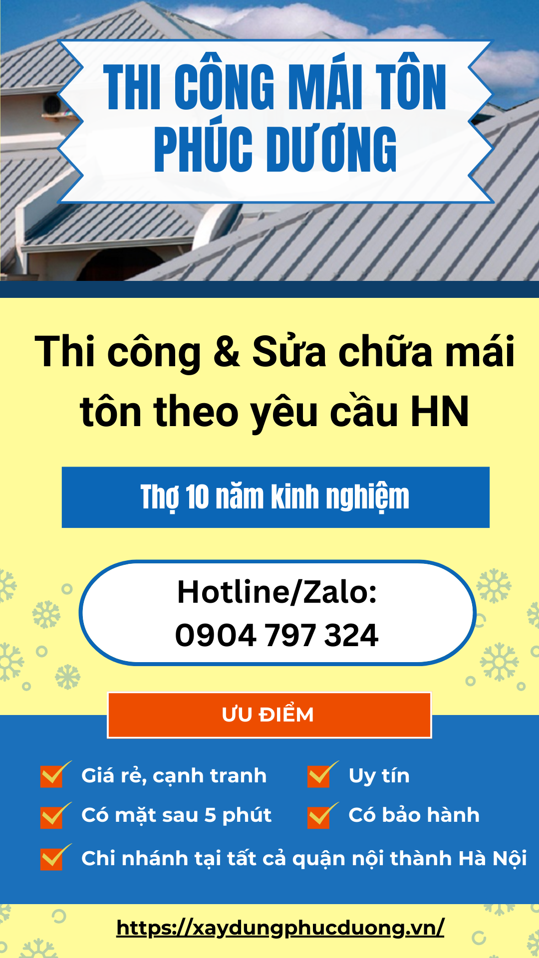 Mái Tôn Phúc Dương