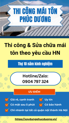 Mái Tôn Phúc Dương 3